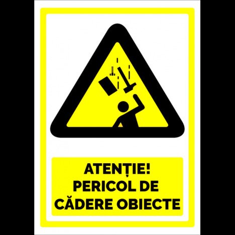 Semn pentru pericol de cadere obiecte